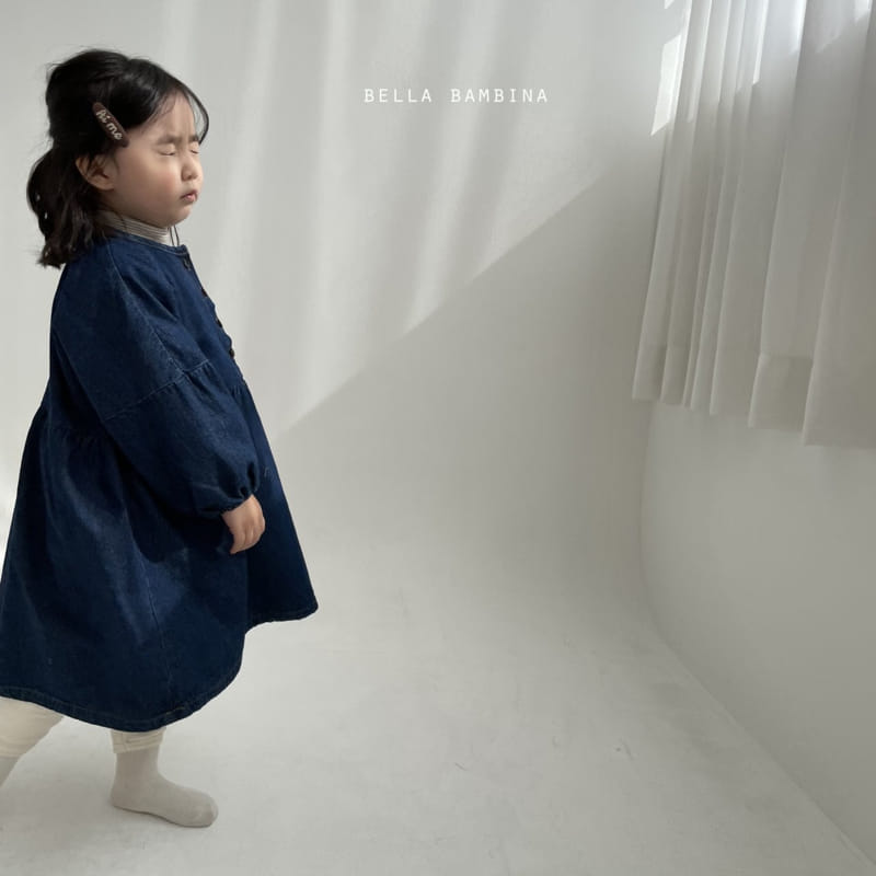 BELLA BAMBINA - Korean Children Fashion - #Kfashion4kids - Mono Denim One-piece - 4