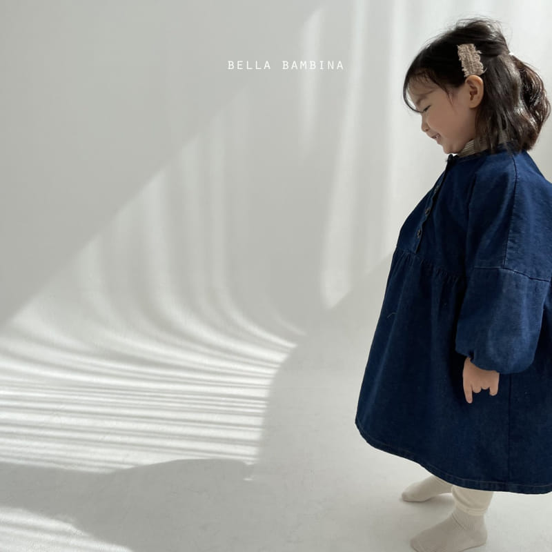 BELLA BAMBINA - Korean Children Fashion - #Kfashion4kids - Mono Denim One-piece - 6