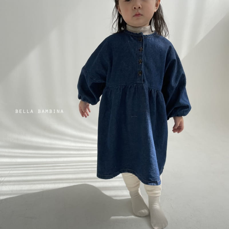 BELLA BAMBINA - Korean Children Fashion - #Kfashion4kids - Mono Denim One-piece - 7