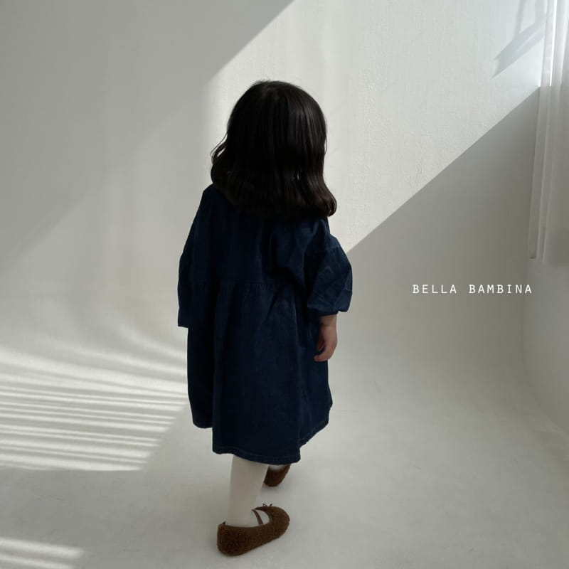 BELLA BAMBINA - Korean Children Fashion - #Kfashion4kids - Mono Denim One-piece - 8