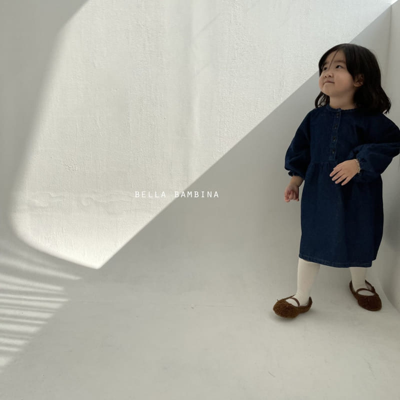 BELLA BAMBINA - Korean Children Fashion - #Kfashion4kids - Mono Denim One-piece - 9