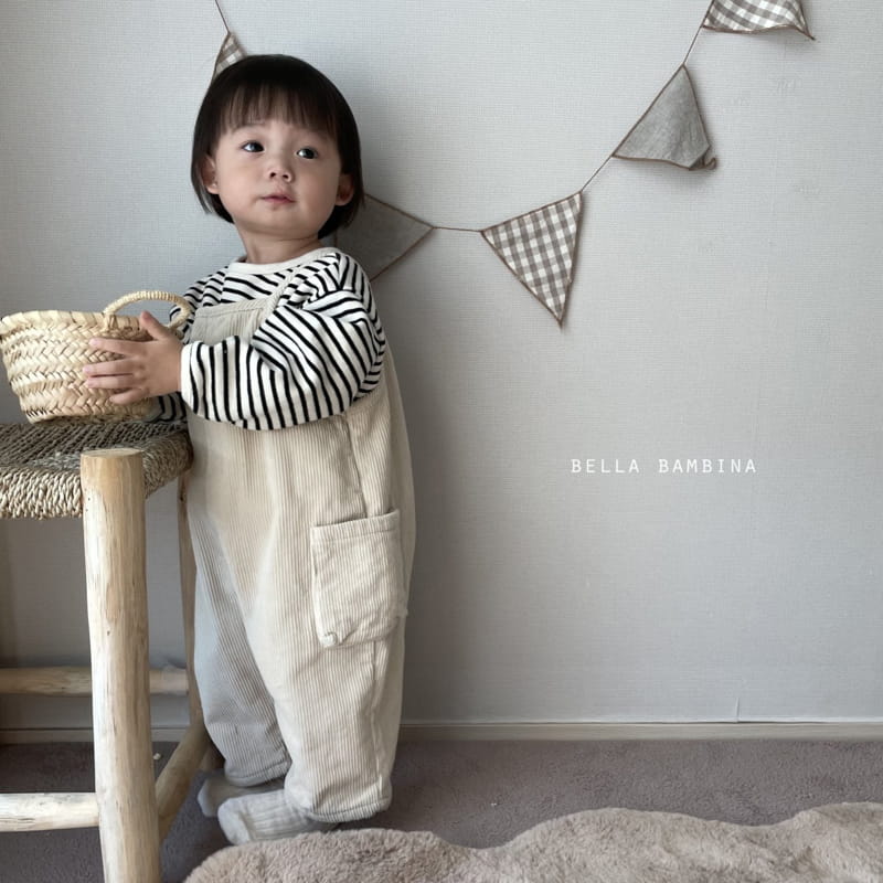BELLA BAMBINA - Korean Children Fashion - #Kfashion4kids - Marie Rib Dungarees Pants - 4