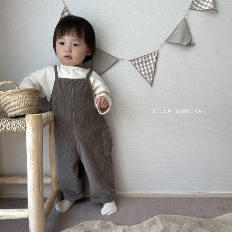 BELLA BAMBINA - Korean Children Fashion - #Kfashion4kids - Marie Rib Dungarees Pants - 9