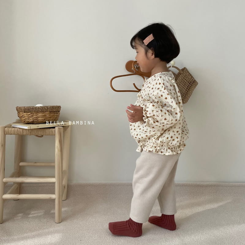 BELLA BAMBINA - Korean Children Fashion - #Kfashion4kids - Rose Frill Blouse