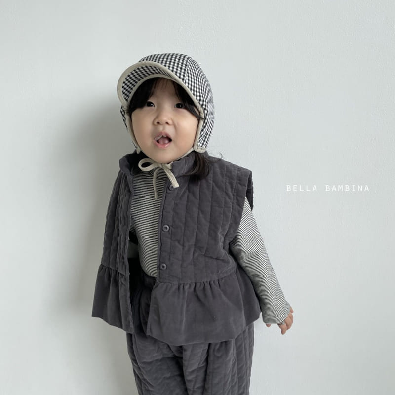 BELLA BAMBINA - Korean Children Fashion - #Kfashion4kids - Check Yoghurt Cap - 2