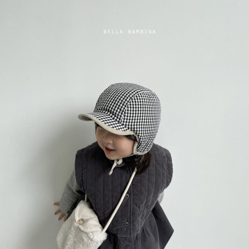 BELLA BAMBINA - Korean Children Fashion - #Kfashion4kids - Check Yoghurt Cap - 6
