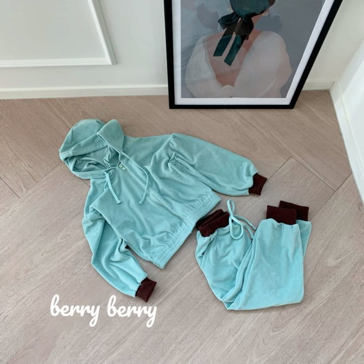 BERRY BERRY - Korean Children Fashion - #Kfashion4kids - Terry Top Bottom Set - 2