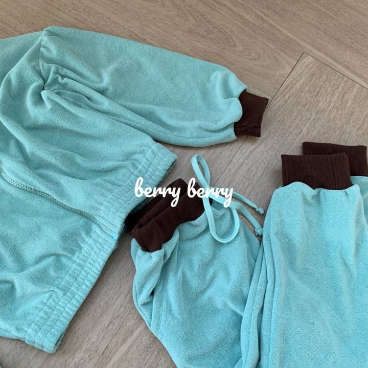 BERRY BERRY - Korean Children Fashion - #Kfashion4kids - Terry Top Bottom Set - 3