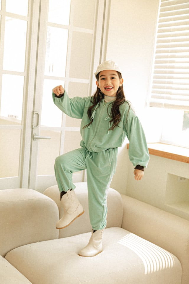 BERRY BERRY - Korean Children Fashion - #Kfashion4kids - Terry Top Bottom Set - 6