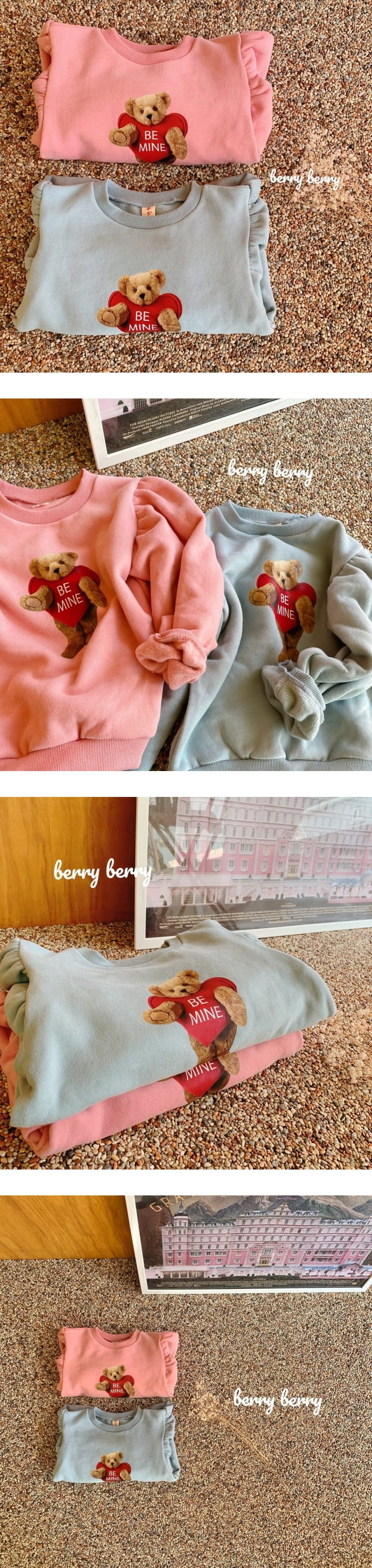 BERRY BERRY - Korean Children Fashion - #Kfashion4kids - Heart Attack Bear Sweatshirt