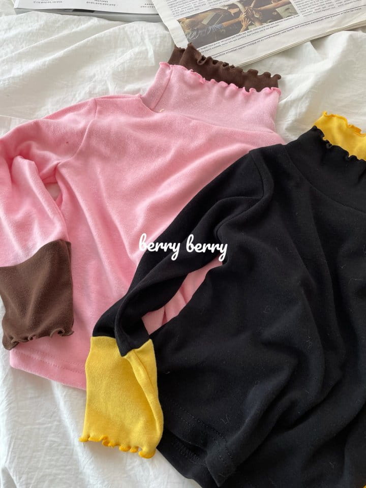 BERRY BERRY - Korean Children Fashion - #Kfashion4kids - Half Turtleneck Tee - 2