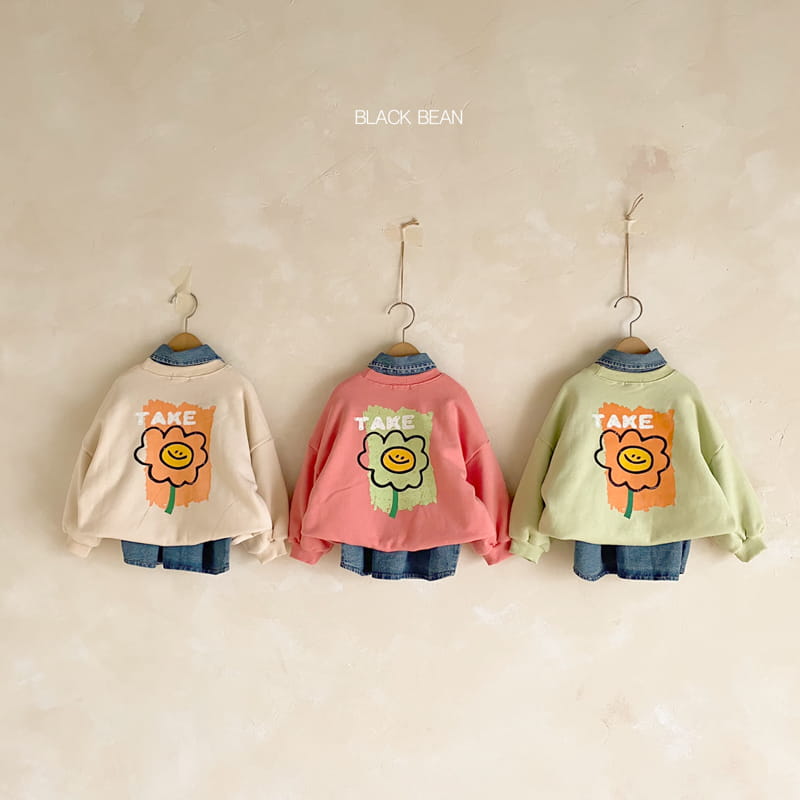 BLACK BEAN - Korean Children Fashion - #Kfashion4kids - Flower Sweatshirt