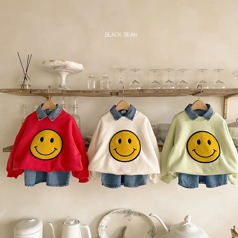 BLACK BEAN - Korean Children Fashion - #Kfashion4kids - Happy Sweatshirt - 6