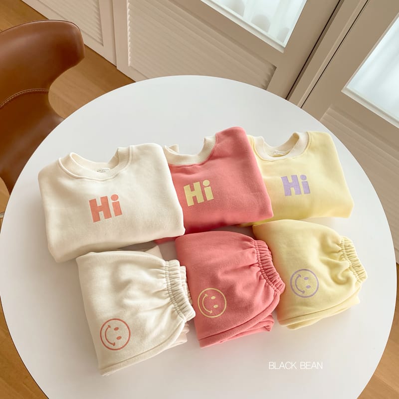 BLACK BEAN - Korean Children Fashion - #Kfashion4kids - Hi Fleece Top Bottom Set