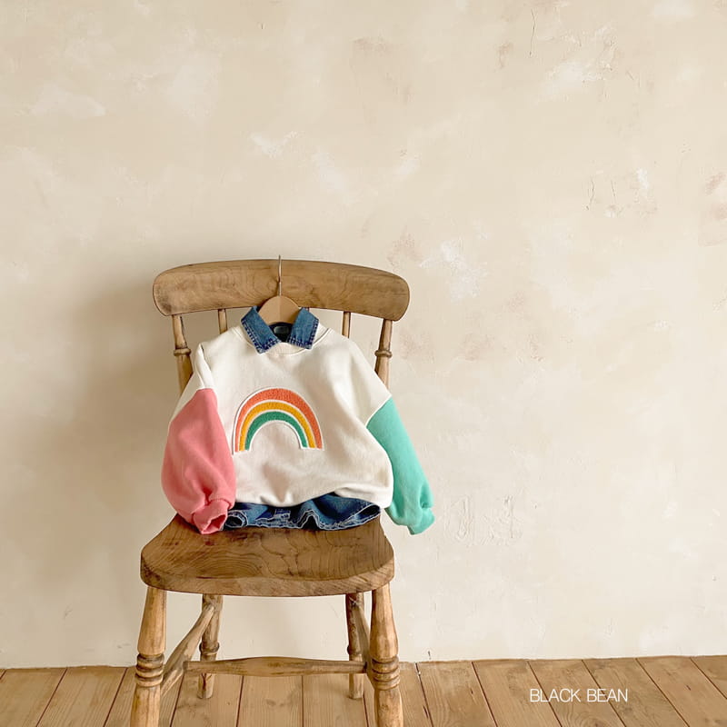 BLACK BEAN - Korean Children Fashion - #Kfashion4kids - Rainbow Sweatshirt