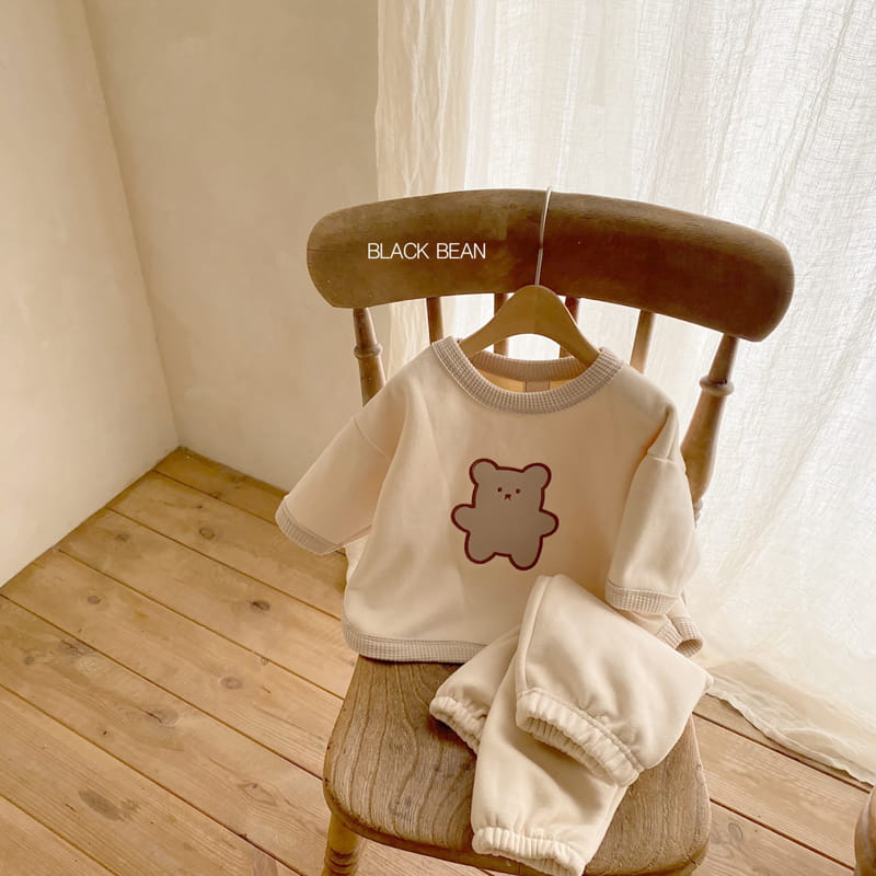 BLACK BEAN - Korean Children Fashion - #Kfashion4kids - Jelly Bear Bebe Top Bottom Set - 2