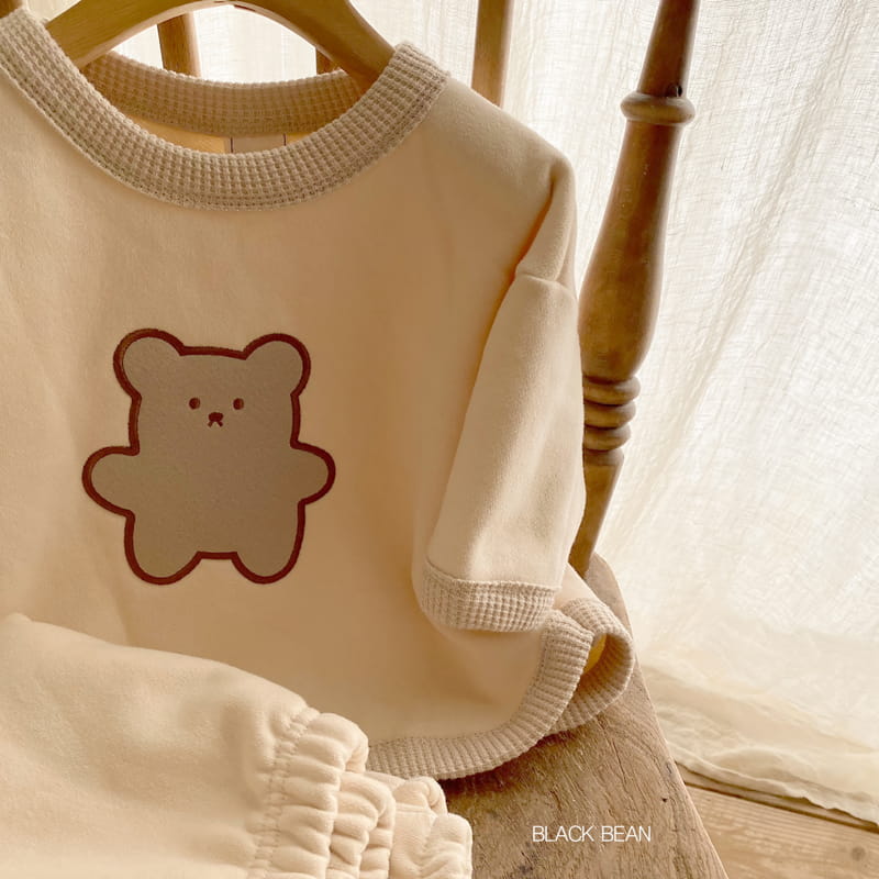 BLACK BEAN - Korean Children Fashion - #Kfashion4kids - Jelly Bear Bebe Top Bottom Set - 3