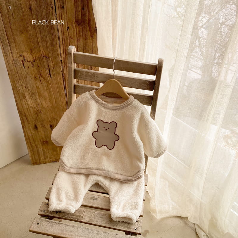 BLACK BEAN - Korean Children Fashion - #Kfashion4kids - Jelly Bear Bebe Top Bottom Set - 4