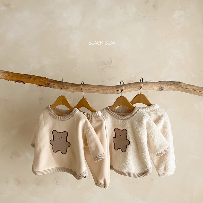 BLACK BEAN - Korean Children Fashion - #Kfashion4kids - Jelly Bear Bebe Top Bottom Set - 6