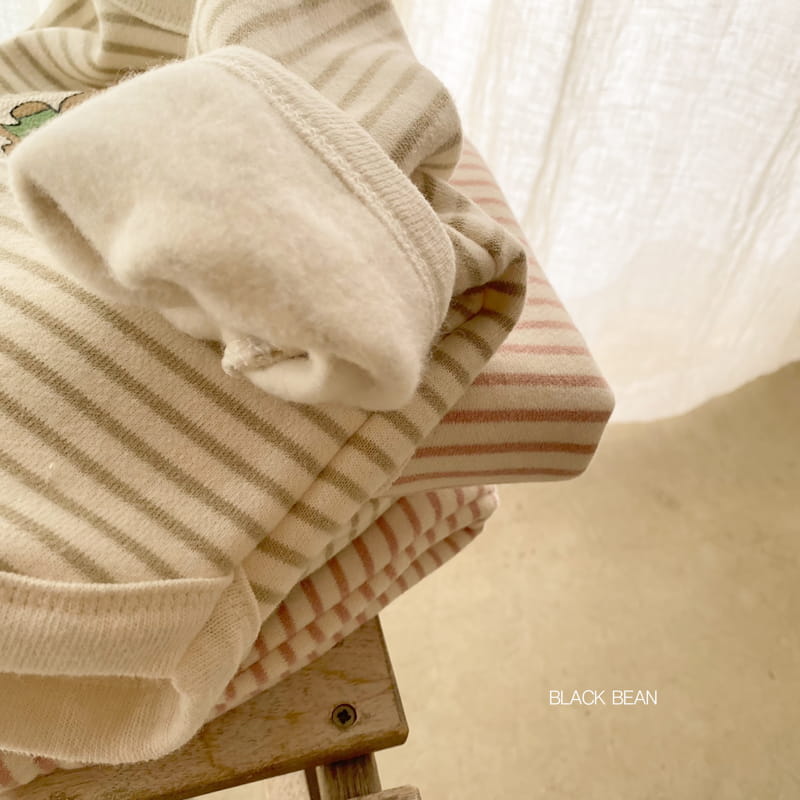 BLACK BEAN - Korean Children Fashion - #Kfashion4kids - Bear Bebe Stripes Top Bottom Set - 8