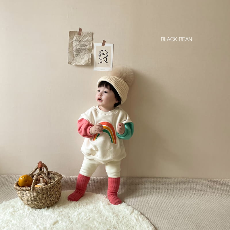 BLACK BEAN - Korean Children Fashion - #Kfashion4kids - Rainbow Bebe Top Bottom Set - 10