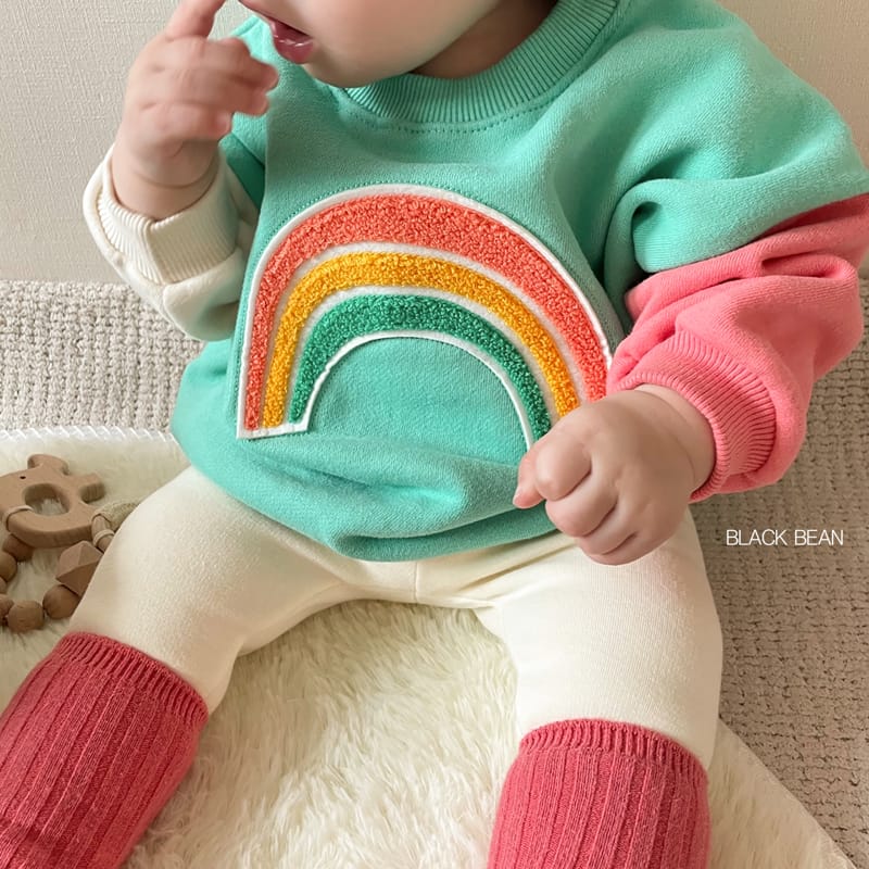 BLACK BEAN - Korean Children Fashion - #Kfashion4kids - Rainbow Bebe Top Bottom Set - 11