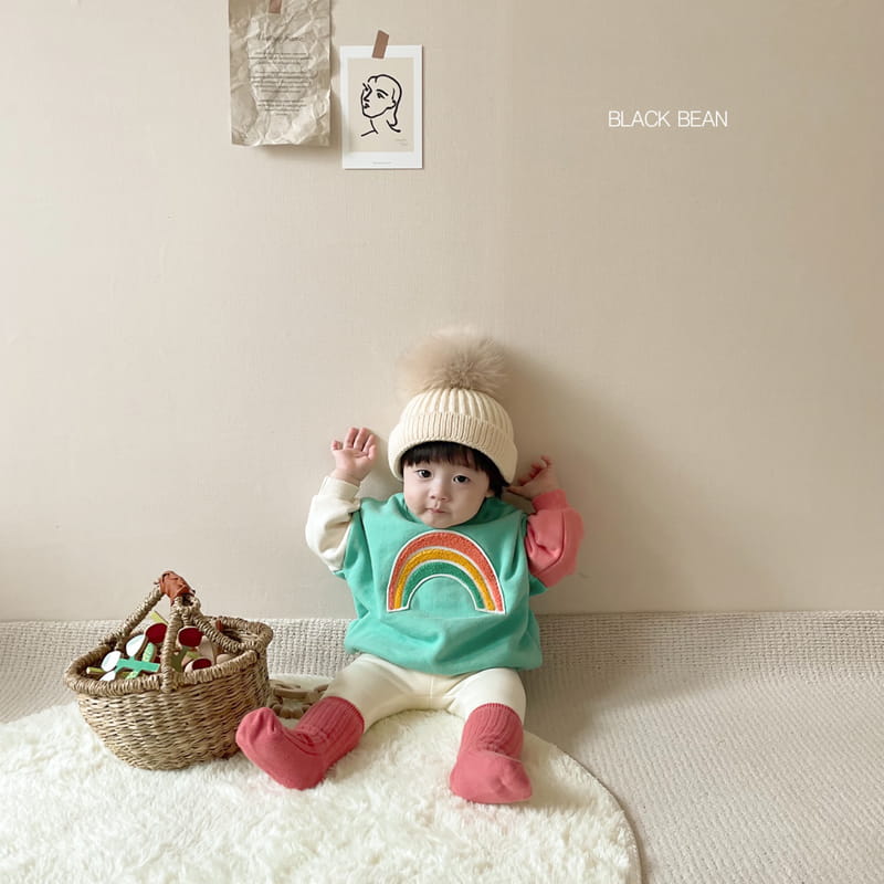 BLACK BEAN - Korean Children Fashion - #Kfashion4kids - Rainbow Bebe Top Bottom Set - 12