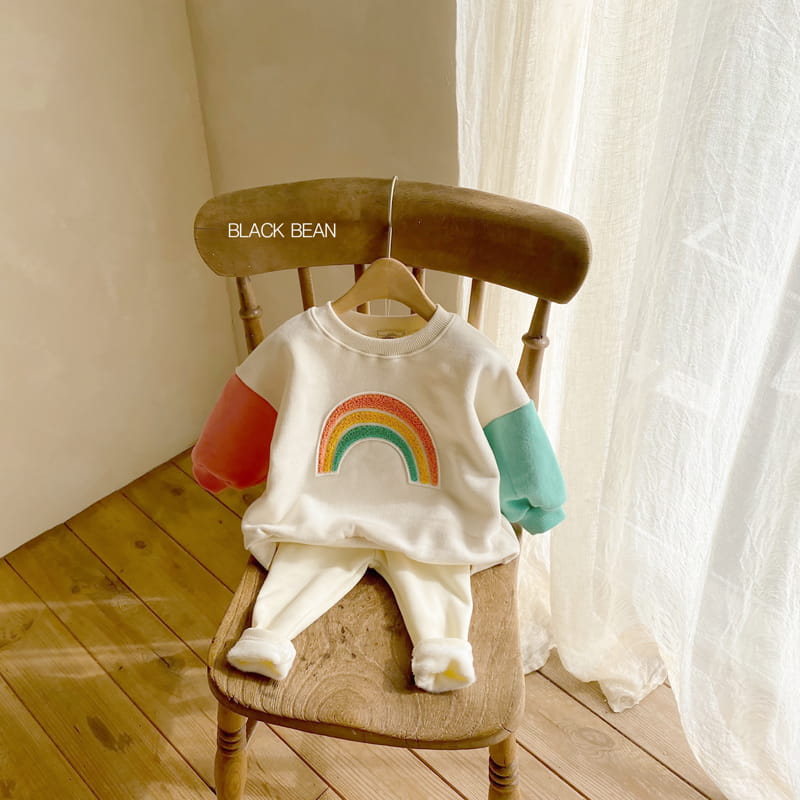 BLACK BEAN - Korean Children Fashion - #Kfashion4kids - Rainbow Bebe Top Bottom Set - 2