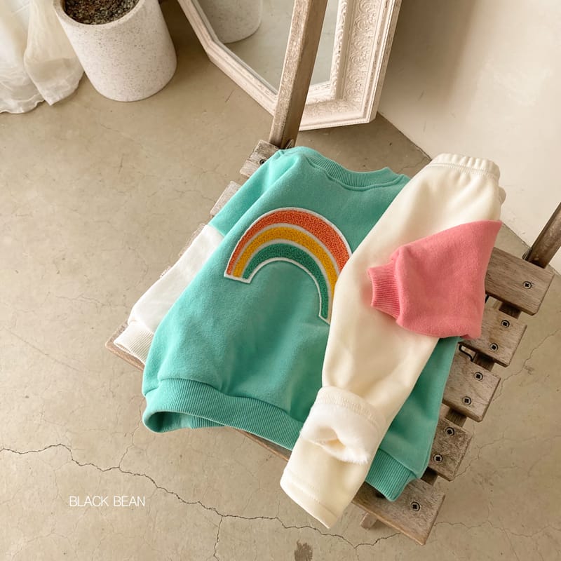 BLACK BEAN - Korean Children Fashion - #Kfashion4kids - Rainbow Bebe Top Bottom Set - 5
