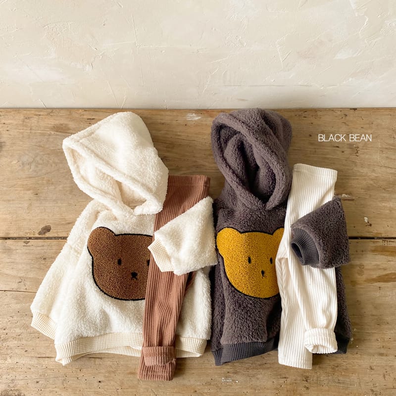 BLACK BEAN - Korean Children Fashion - #Kfashion4kids - Ppogeulei Hoody Bottom Set