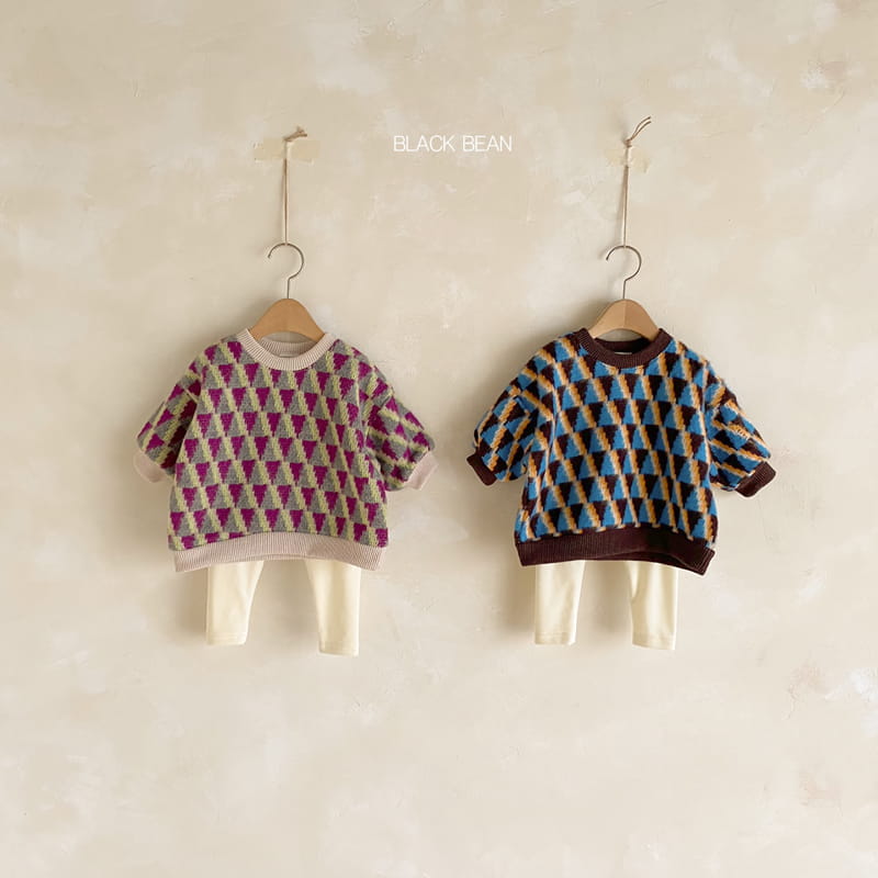 BLACK BEAN - Korean Children Fashion - #Kfashion4kids - Roy Bebe Top Bottom Set - 4