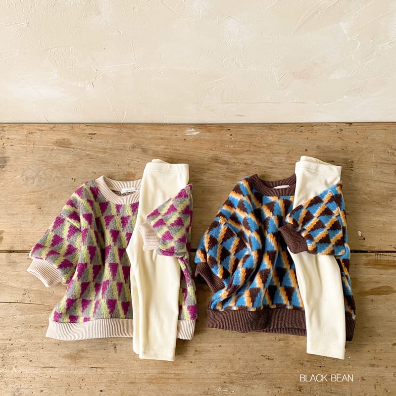 BLACK BEAN - Korean Children Fashion - #Kfashion4kids - Roy Bebe Top Bottom Set - 5