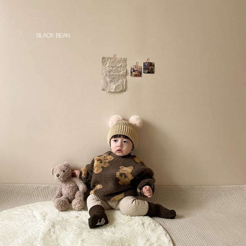 BLACK BEAN - Korean Children Fashion - #Kfashion4kids - Pooh Bebe Top Bottom Set
