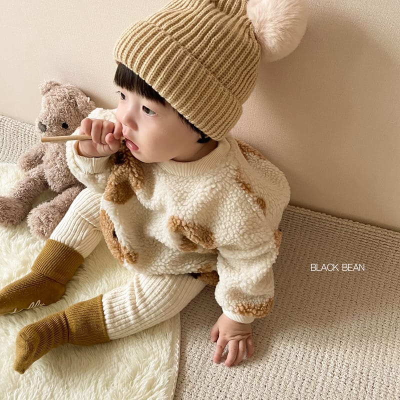 BLACK BEAN - Korean Children Fashion - #Kfashion4kids - Pooh Bebe Top Bottom Set - 3