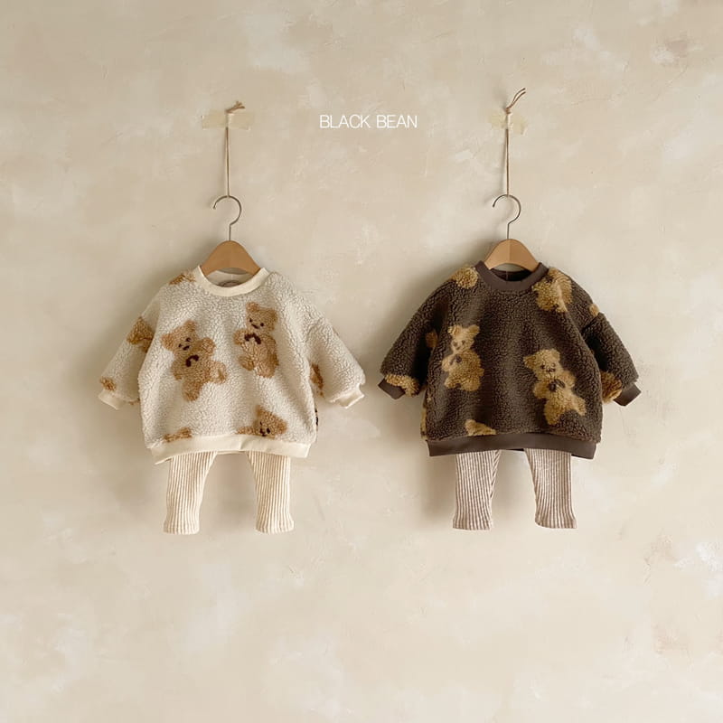 BLACK BEAN - Korean Children Fashion - #Kfashion4kids - Pooh Bebe Top Bottom Set - 6