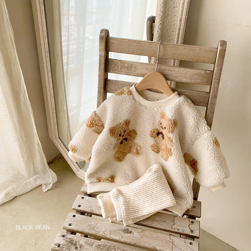 BLACK BEAN - Korean Children Fashion - #Kfashion4kids - Pooh Bebe Top Bottom Set - 9