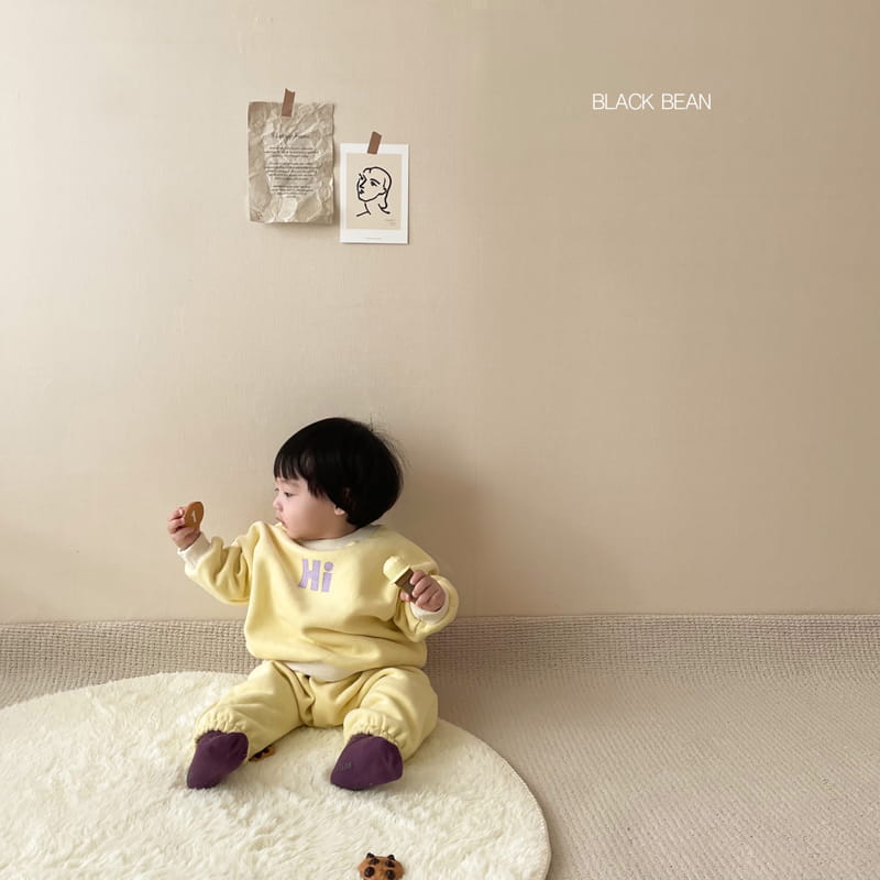 BLACK BEAN - Korean Children Fashion - #Kfashion4kids - Hi Bebe Top Bottom Set - 8