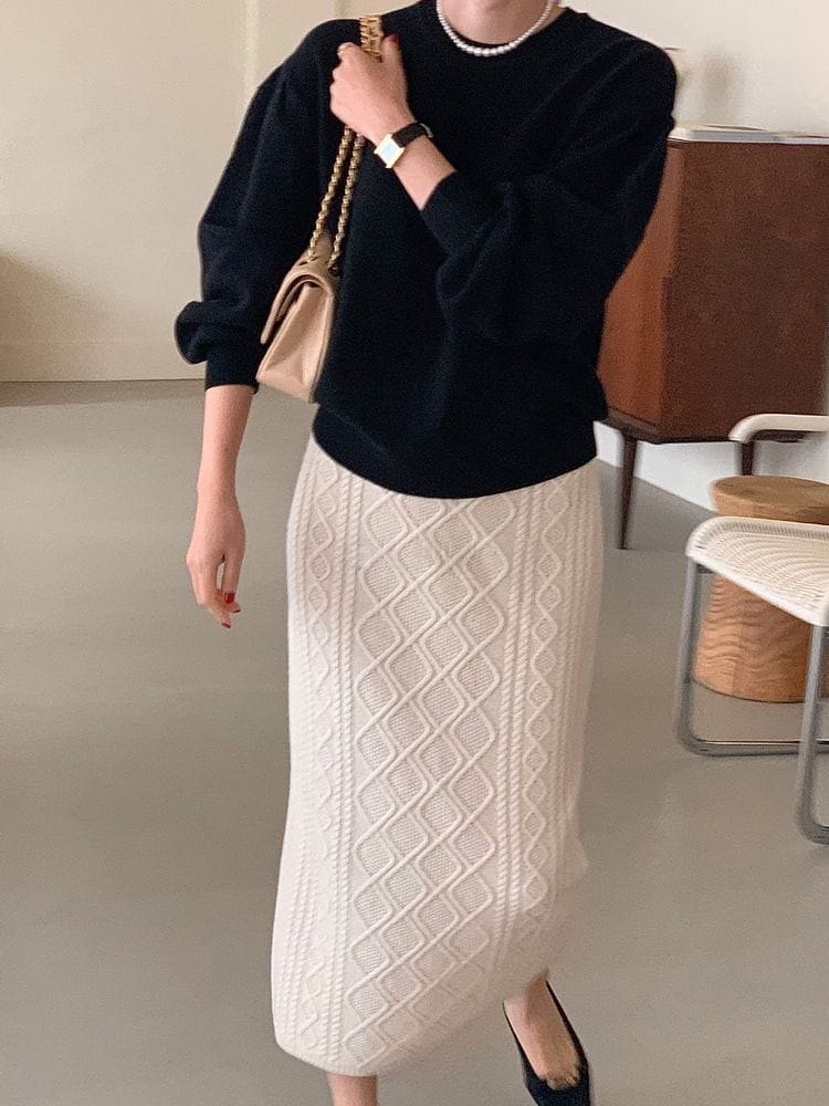 BOWEN - Korean Children Fashion - #Kfashion4kids - Wool Volume Puff Knit - 5