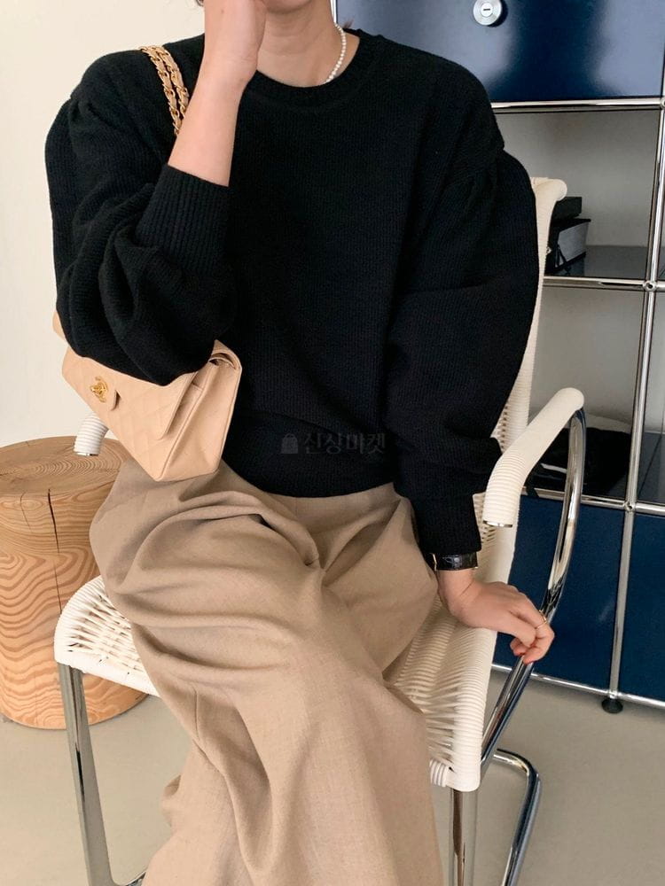 BOWEN - Korean Children Fashion - #Kfashion4kids - Wool Volume Puff Knit - 7