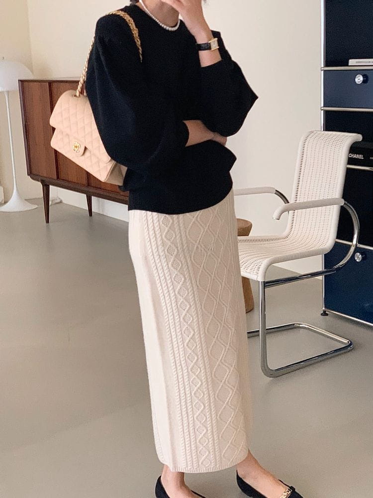 BOWEN - Korean Children Fashion - #Kfashion4kids - Wool Volume Puff Knit - 8