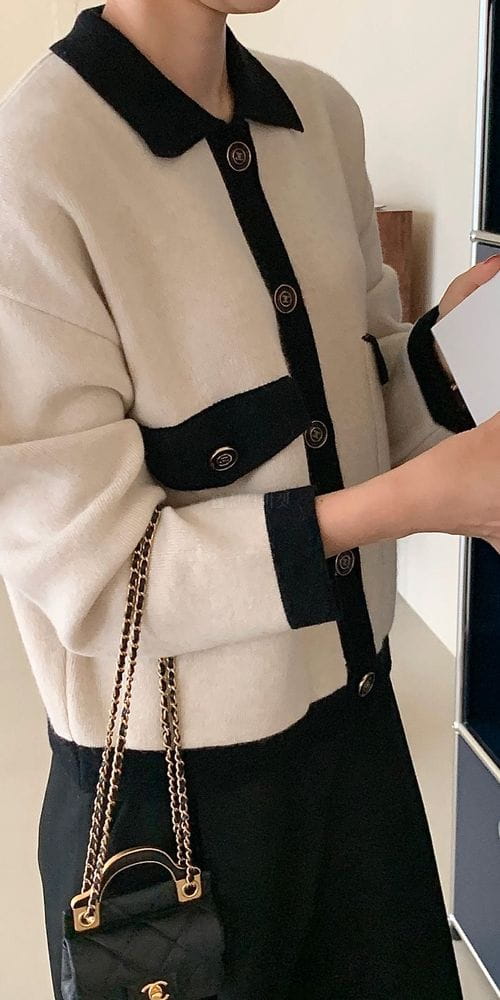 BOWEN - Korean Children Fashion - #Kfashion4kids - Sand Color Knit Jacket - 4