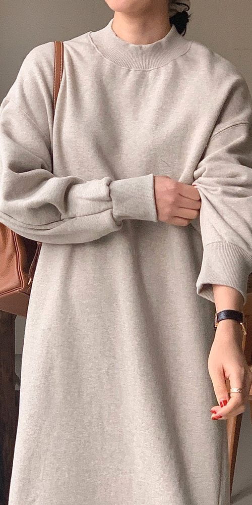 BOWEN - Korean Children Fashion - #Kfashion4kids - Fleece Volume Long One-piece - 3