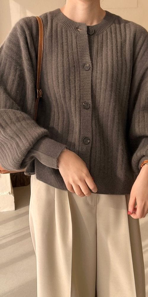 BOWEN - Korean Children Fashion - #Kfashion4kids - Whole Gament Loose Cardigan - 4