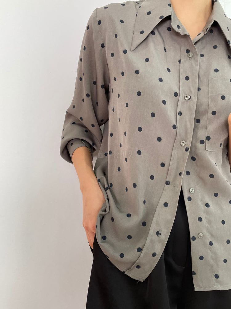 BROWNS - Korean Children Fashion - #Kfashion4kids - Coin Dot Blouse - 3