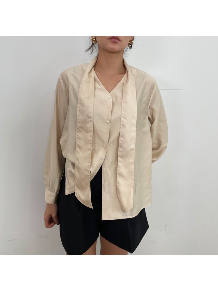 BROWNS - Korean Children Fashion - #Kfashion4kids - Art Ribbon Blouse