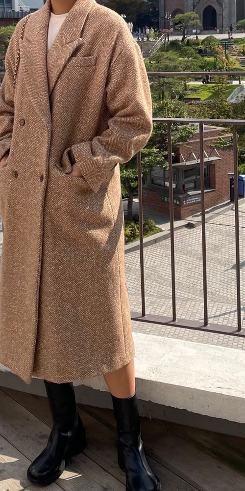 BROWNS - Korean Children Fashion - #Kfashion4kids - Mar Herringbone Coat
