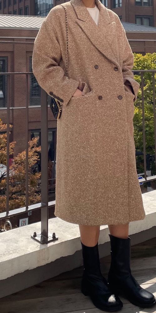 BROWNS - Korean Children Fashion - #Kfashion4kids - Mar Herringbone Coat - 3