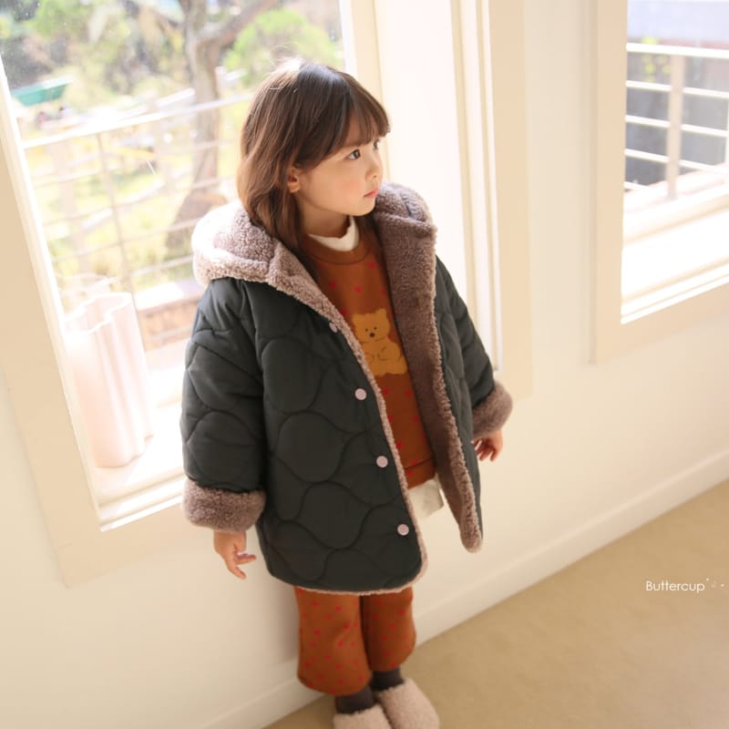 BUTTERCUP - Korean Children Fashion - #Kfashion4kids - Heart Bear Top Bottom Set - 5
