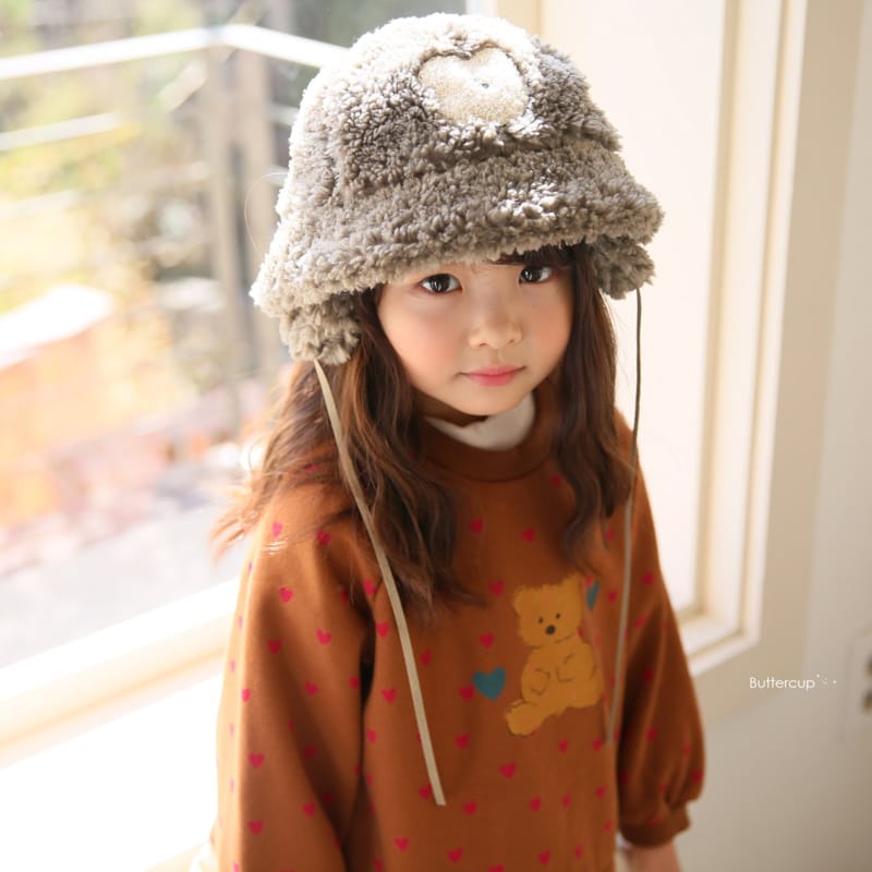 BUTTERCUP - Korean Children Fashion - #Kfashion4kids - Heart Bear Top Bottom Set - 6
