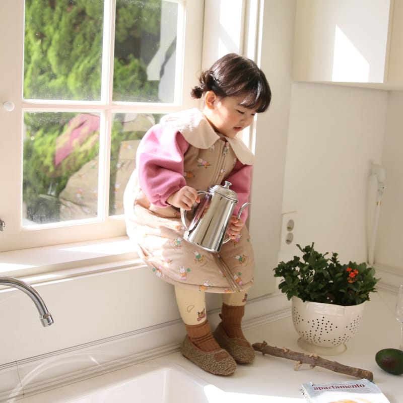 BUTTERCUP - Korean Children Fashion - #Kfashion4kids - Open Padding One-piece - 11